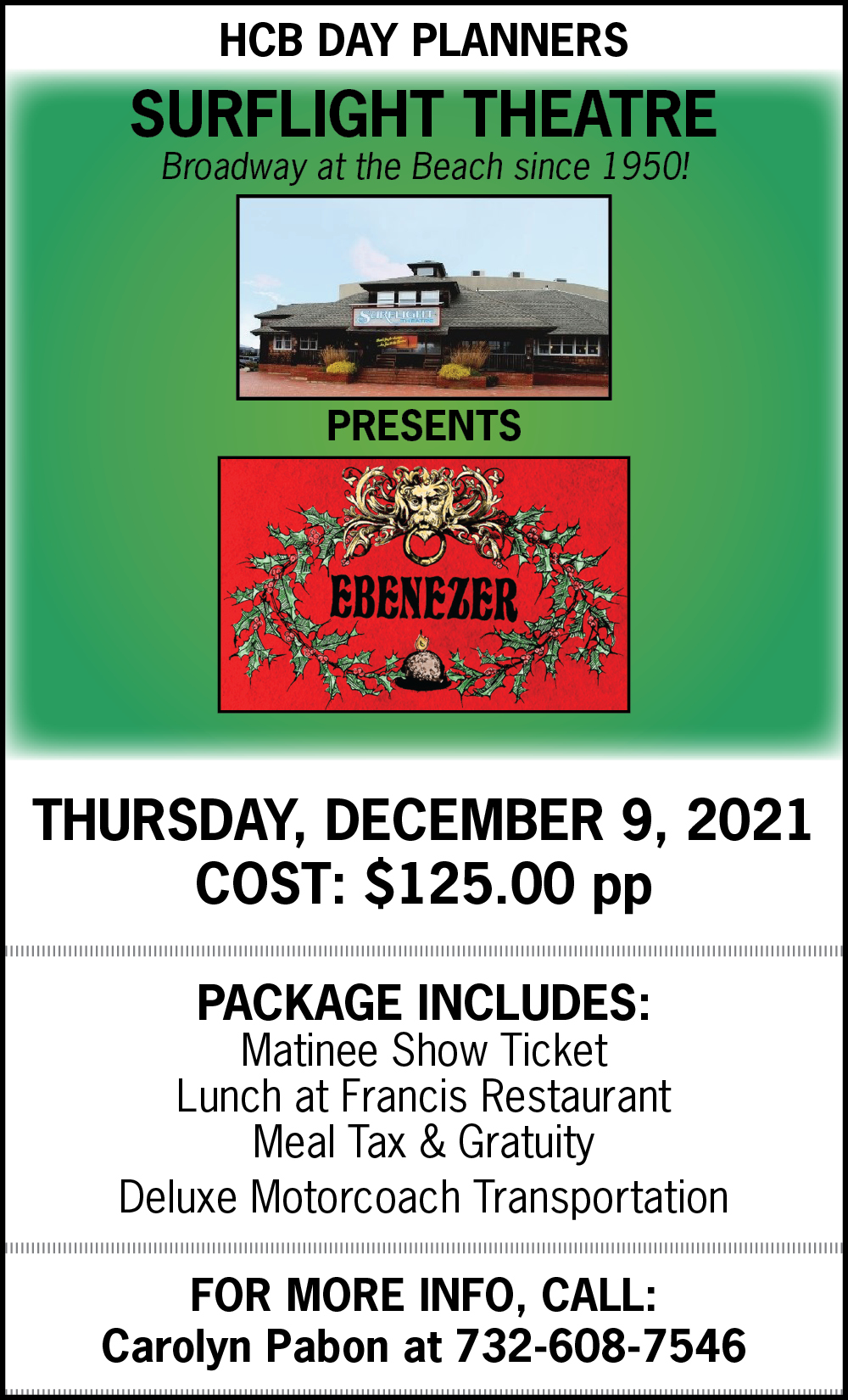 HCB DayPlanners Surflight Trip "Ebenezer"